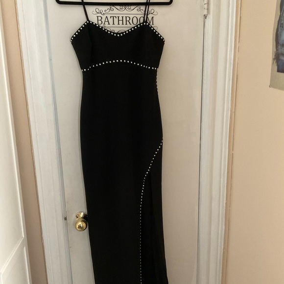 Dresses & Skirts - Classic Black Evening Dress with Stud Detail